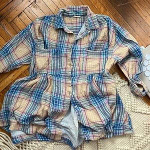Free People Plaid Shirt